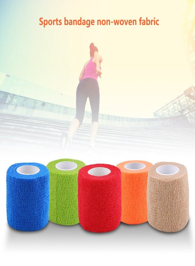 ديلوي 5 لفات من الضمادات ذاتية اللصق، ضمادات الإسعافات الأولية ذاتية اللصق بألوان قوس قزح (أزرق) - Image 4